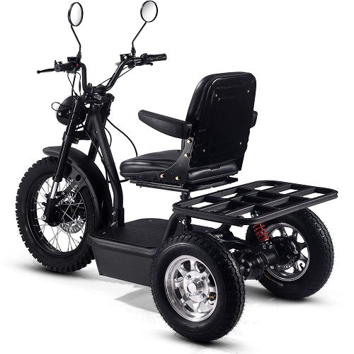 MotoTec-Electric-Trike-60V-1800W-All-Terrain-24-Inch-Front-18-Inch-Rear-Tires-And-Seat-With-Backrest-And-Flip-Armrest-In-Left-Rear-View
