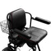 MotoTec Folding Mobility Electric Trike 48V 1000W Comfortable Seat With Flip Up Arms View