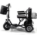 MotoTec Folding Mobility Electric Trike 48V 1000W With Large Front Storage Comfortable Seat And 11 Inch Tires Side View