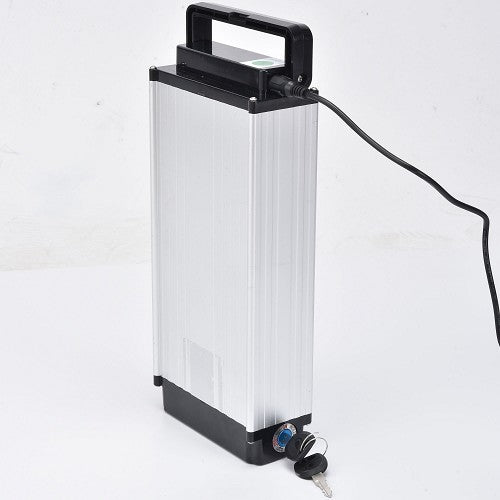 MotoTec Folding Mobility Electric Trike Battery With Key View