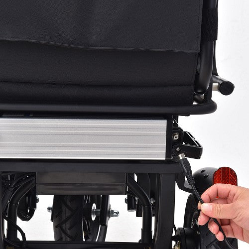 MotoTec Folding Mobility Electric Trike Charging Plug And Outlet View