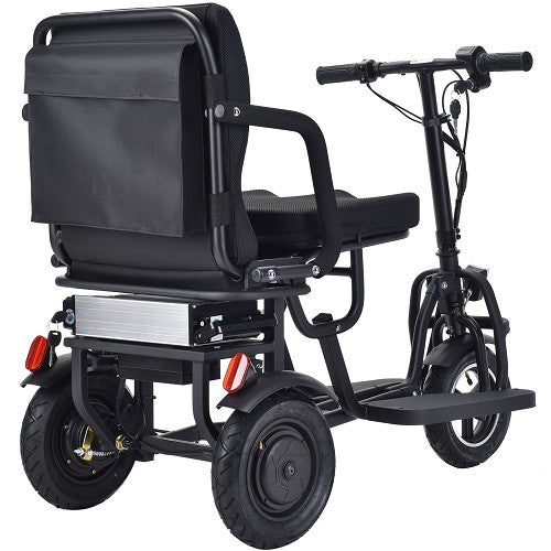 MotoTec Folding Mobility Electric Trike Rear View