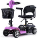 MotoTec Pink Foldable Mobility Scooter 24V 250W Front View