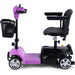 MotoTec Pink Foldable Mobility Scooter 24V 250W Side View