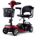 MotoTec Red Foldable Mobility Scooter 24V 250W Front View