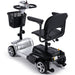 MotoTec Silver Foldable Mobility Scooter 24V 250W Left Rear View