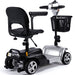 MotoTec Silver Foldable Mobility Scooter 24V 250W Right Rear View