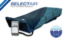 Moxi Enterprises SelectAir True Low Air Loss Mattress System With Quiet Pump, Side Bolsters And Moisture-Wicking Cover With Up To 500 Lb Capacity