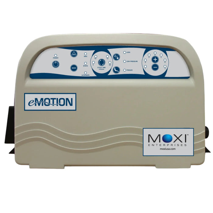 Moxi Enterprises eMotion Alternating Pressure Pump Only With Micro Low Air Loss And 8 Inch Cell-in-Cell Bladders And Fowler Boost