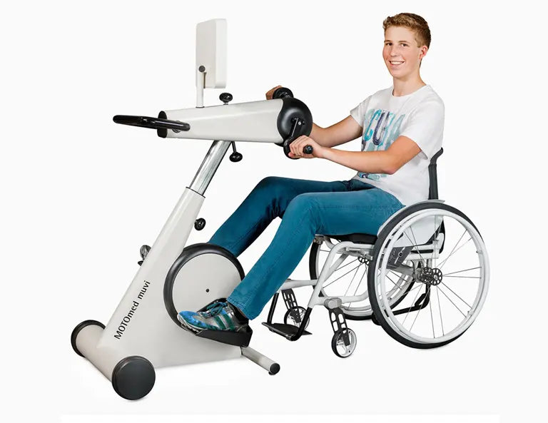 Neuro Rehab Recovery System MOTOmed Muvi Arm and Leg Therapy Trainer for Mobility, Strength and Cardiovascular Rehabilitation White