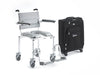 Nuprodx MC4000TX Portable Shower And Commode Chair With Flip Up Cantilever Arms Cloth Backrest Cushion Seat Swing Away Footrest And Carrying Case View