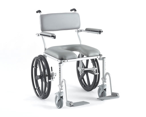 Nuprodx MC4220 Lightweight Self Propelled Shower Commode Chair With 20 Inch Wheel View