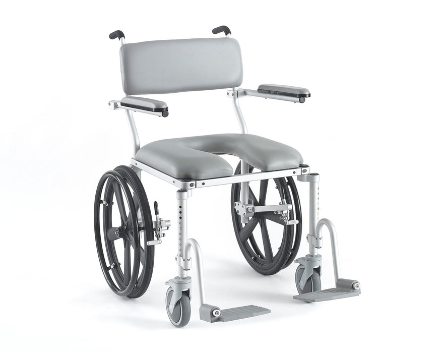 Nuprodx MC4220 Lightweight Self Propelled Shower Commode Chair With 20 Inch Wheel View