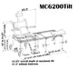 Nuprodx MC6200Tilt Larger Commode Mobility Chair Dimensions View