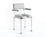 Nuprodx Multichair MC3000 Shower Commode Chair With Padded U Shaped Seat And Adjustable Legs View