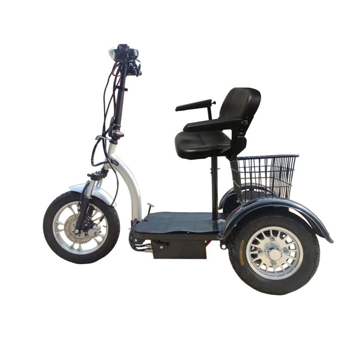 PET Scooter-PET Pro Flex 800 Padded Seat with Backrest and Shock Absorbers