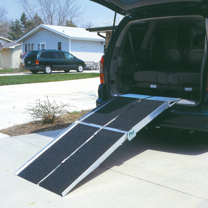 PVI Multifold Reach Ramp Installed In Car View