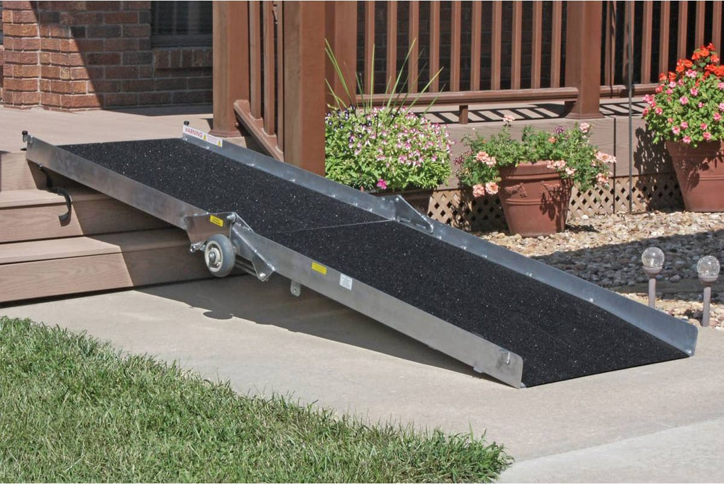 PVI Wheel-a-Bout Ramp Outside Over Doorstep View