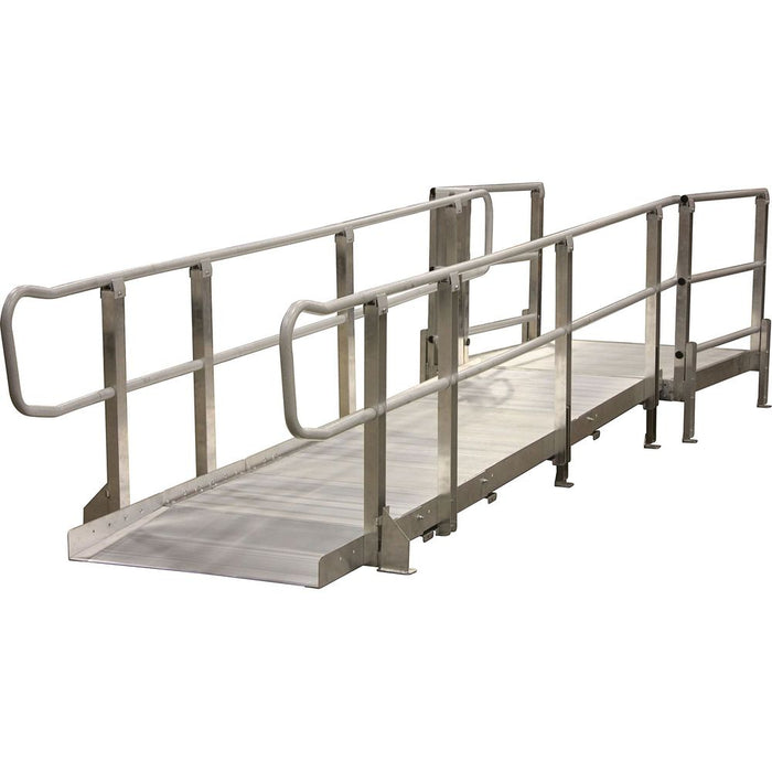 PVI Pre-Built Modular XP Platform Access Ramp with Handrails Sample Model