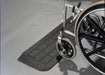 PVI Black Rubber Threshold With Wheelchair Wheels View
