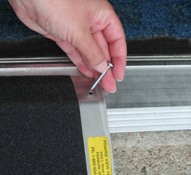 PVI Standard doorway ramp screw fixing