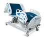 Prius Healthcare AI1 Expandable Low Hospital Bed With 600 Lb Capacity Integrated Scale And 3-Zone Bed Exit Alarm For Bariatric And Med-Surg Care Showing Bed Raised