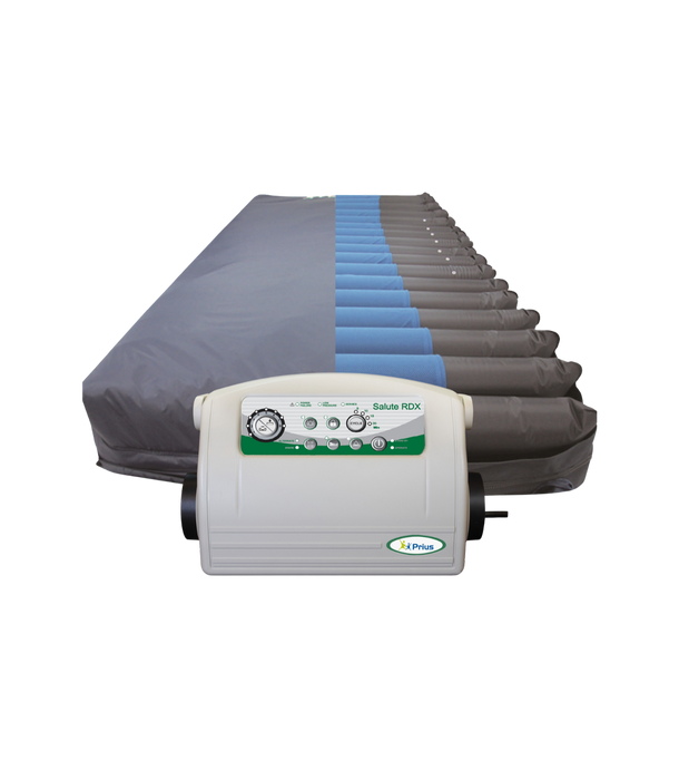 Prius Healthcare Salute RDX Mattress System for Therapeutic Support for Pressure Ulcer Prevention & Treatment up to 500 lb Capacity also comes with Nylon Cover.