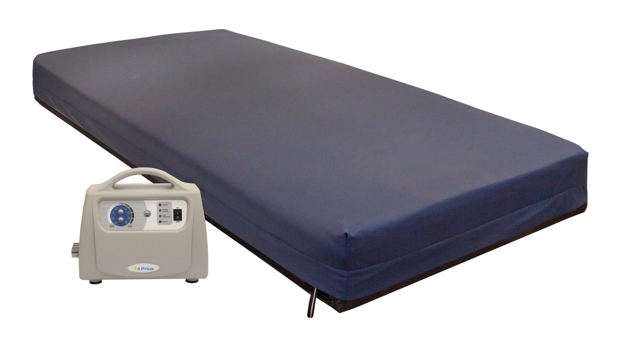 Prius Healthcare Ultra Convertible Self-Adjusting Pressure Relief Mattress System With Serene Foam Topper & Heel Offloading Technology
