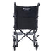 Proactive-Medical Black Astra Aluminum Transport Chair Rear View