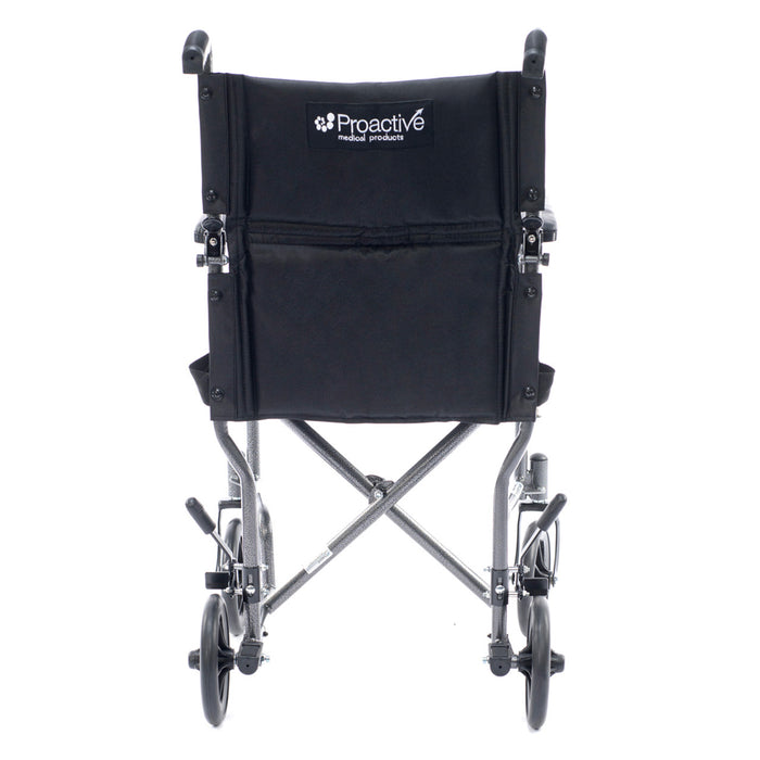 Proactive-Medical Astra Steel Transport Chair Rear View
