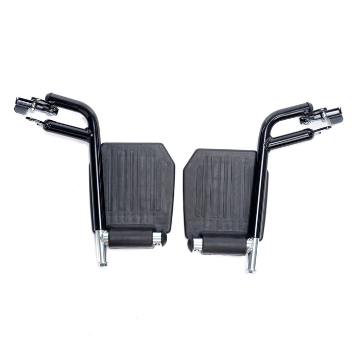 Proactive-Medical Black Astra Aluminum Transport Chair Removable Footrest View