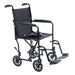 Proactive-Medical Black Astra Aluminum Transport Chair With Footrest View