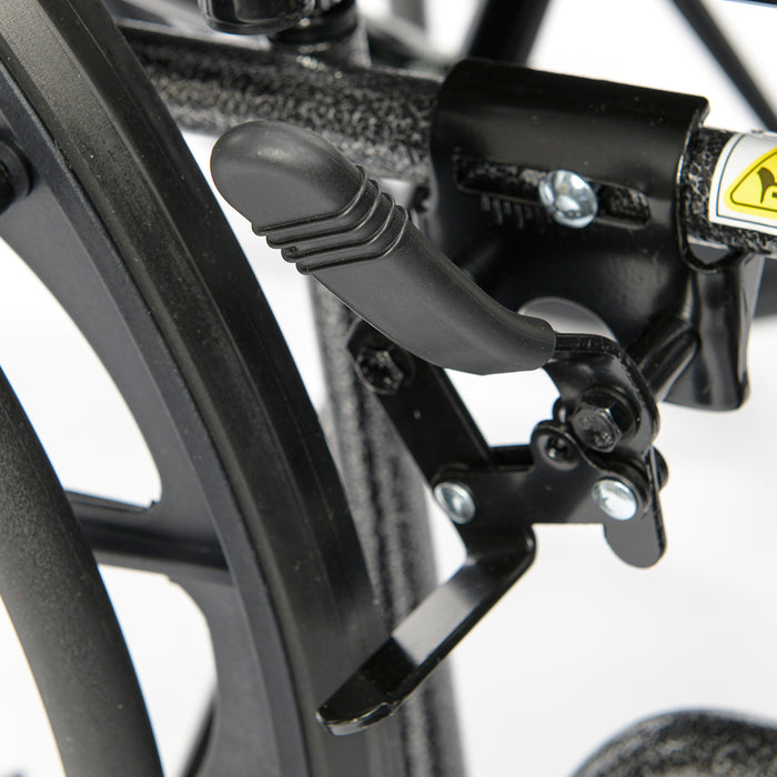 Proactive Medical Black Chariot II Wheelchair K2 Brake View