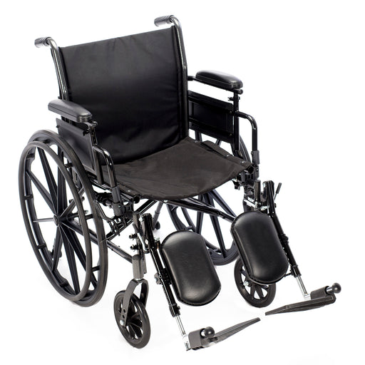 Proactive Medical Chariot III Wheelchair (K3) With Swing-Away Footrests In Breathable Nylon Upholstery View