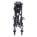 Proactive-Medical Black Astra Aluminum Transport Chair Folded View