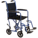 Proactive-Medical Blue Astra Aluminum Transport Chair With Footrest View