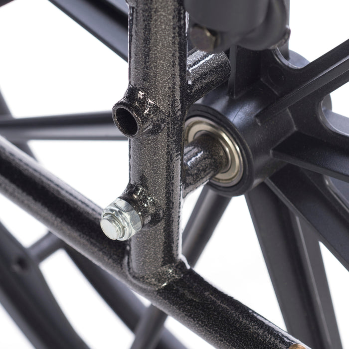 Proactive Medical Chariot III Wheelchair (K3) With Swing-Away Footrest Powder Coated Black Vein Frame View