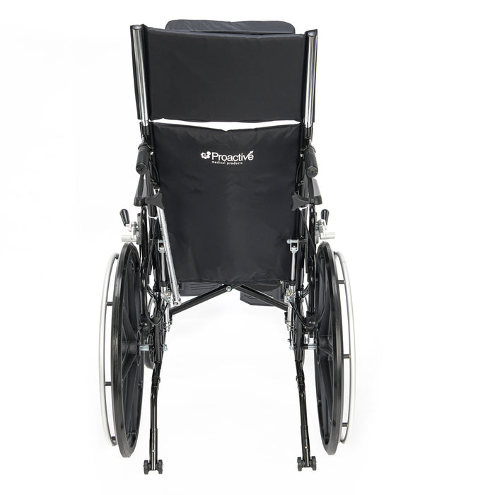 Proactive-Medical Chariot IV XTC-RC Reclining Wheelchair With Headrest  And Anti-Tip And Logo View