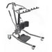 Proactive Medical Protekt 350 Hydraulic Sit to Stand Patient Lift With Knee Pads And Foot Plate In Front Side View