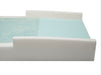 Proactive Medical Protekt® 500 Gel Infused Foam Mattress Redistribution Mattress With Raised Side Rail In Half View