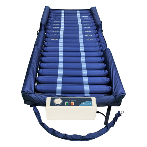 Proactive Medical Protekt® Aire 3600AB LAL Alternating Pressure Mattress System with "Raised Side Air Bolsters" and Cell-On-Cell Support Base View