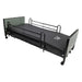 Proactive Medical Protekt Akra FE Full-Electric Low Bed Frame In Fully Flat Position With Full Bed Rails And Mattress.