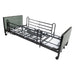 Proactive Medical Protekt Akra FE Full-Electric Low Bed Frame In Fully Flat Position With Full Bed Rails.