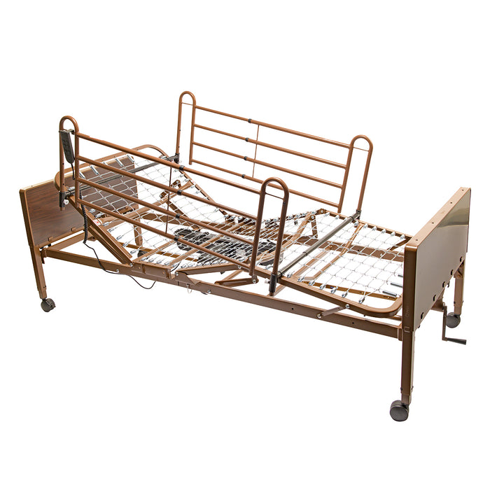Proactive Medical Protekt Akra SE Semi Electric Bed Frame Only With Full Side Rails View