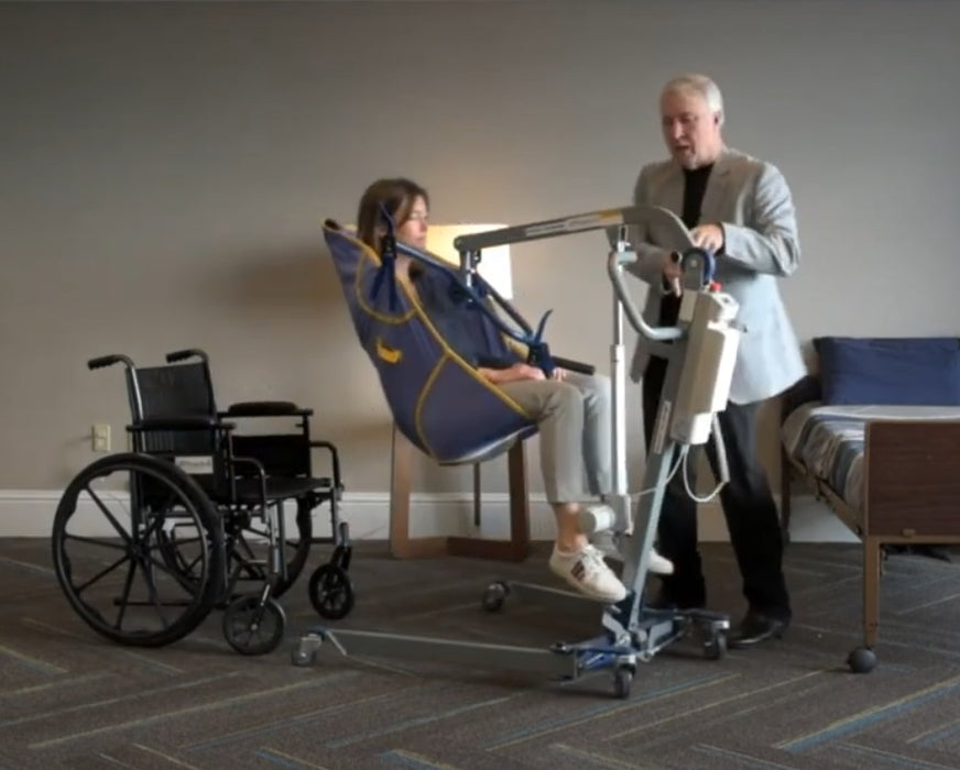 Proactive Medical Protekt® All-In-One Folding Electric Patient Lift With Patient And Caregiver Wheelchair Transfer