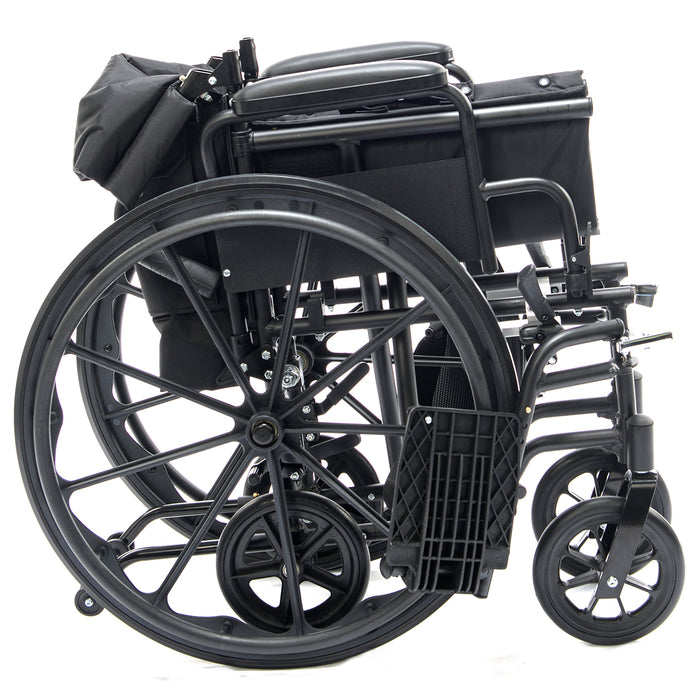 Proactive-Medical Protekt Cambria™ Transport/Wheelchair Combo In Wheelchair Setting Fully Folded View