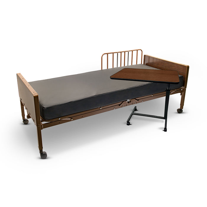 Proactive Medical Protekt Non Tilt Overbed Table Beside Bed View