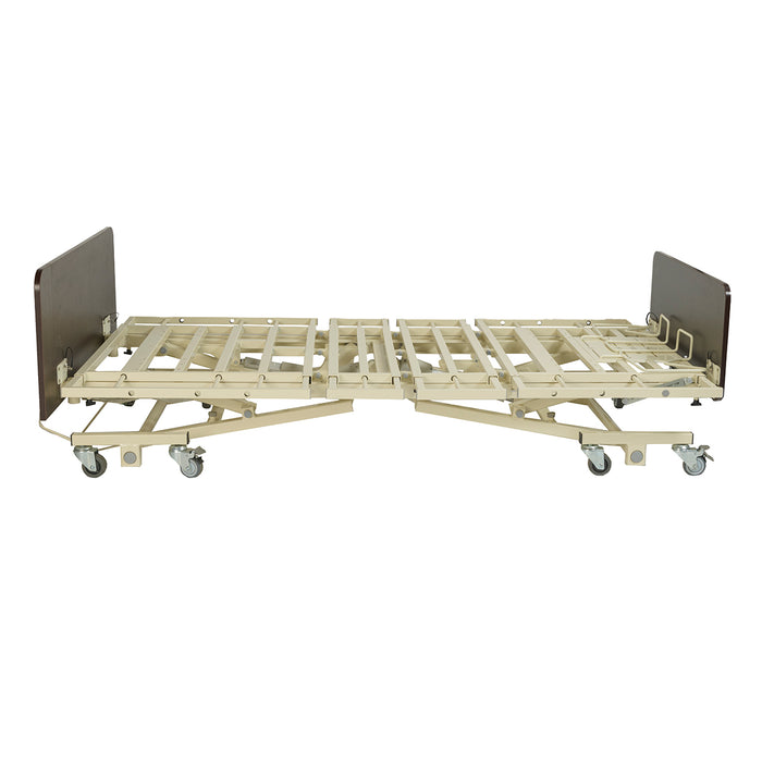 Proactive Medical Protekt Protopia BARI EXP Ultra Low Long Term Care Bed Frame Ultra Low Setting In Flat Position View