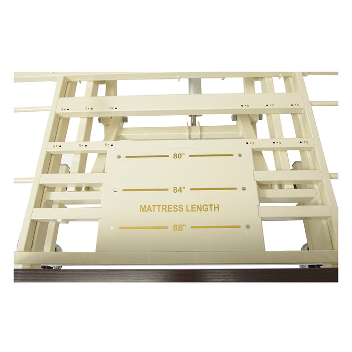 Proactive Medical Protekt Protopia EXP Ultra Low Long Term Care Bed Expandable Length Metal Frame View