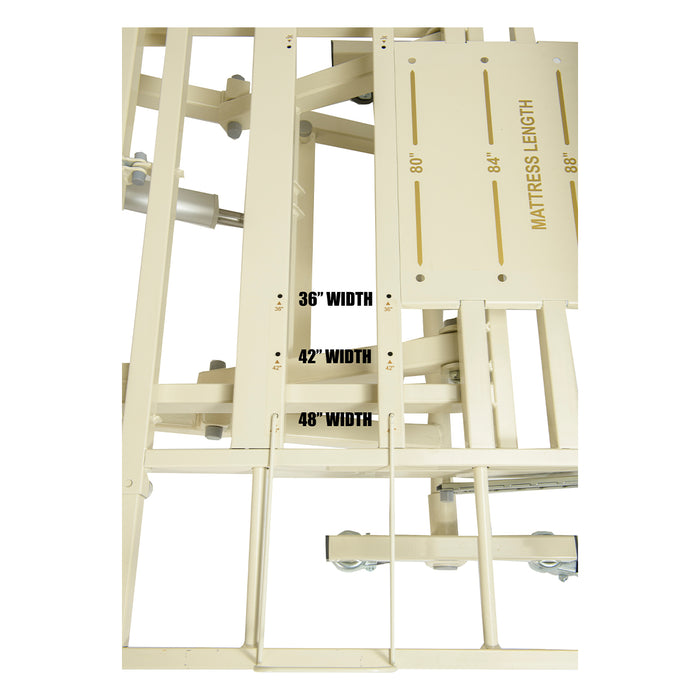 Proactive Medical Protekt Protopia EXP Ultra Low Long Term Care Bed Expandable Width Metal Frame View